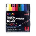 Markery plakatowe PC-1MR 8 kolorów POSCA UNI Uni Mitsubishi Pencil