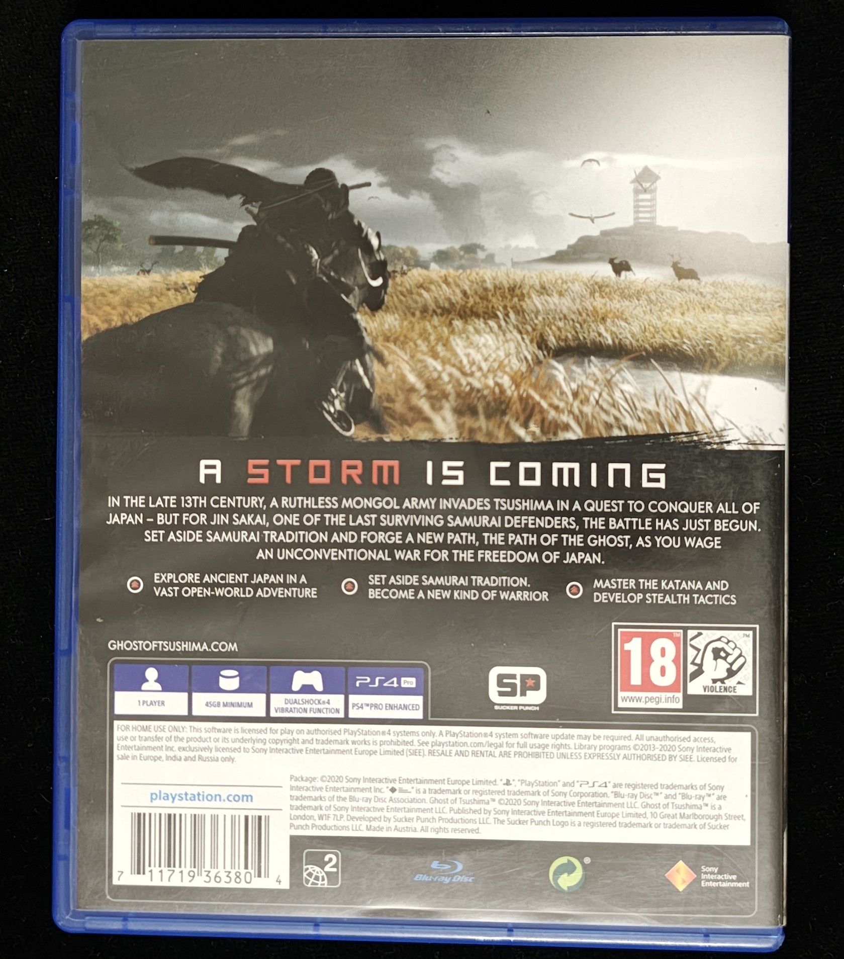 Ghost Of Tsushima PL Dubbing na PS4 i PS5 po polsku Gra w BDB stanie