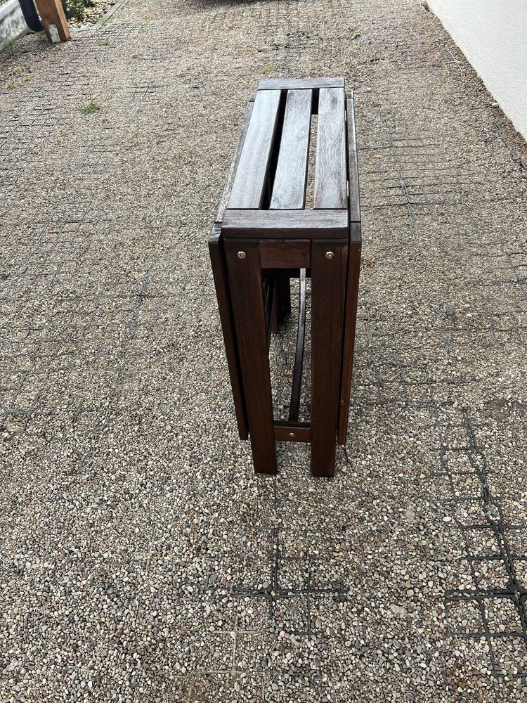 Stół ogrodowy ikea Applaro drewniany składany