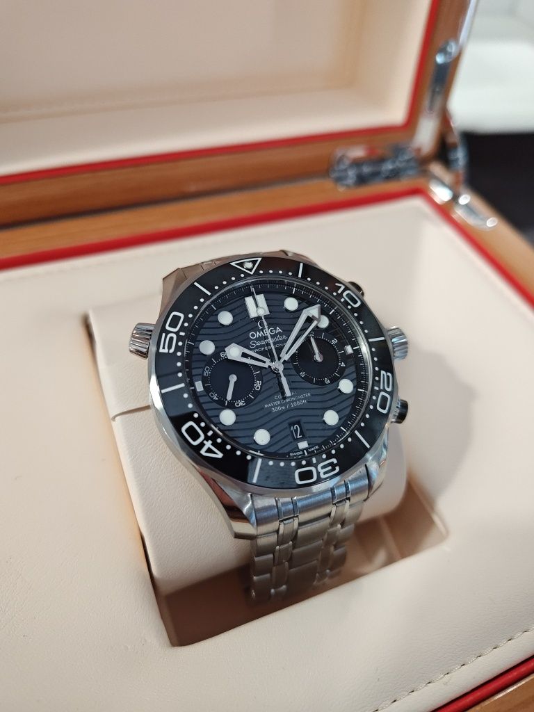 Zegarek Swiss Made Omega Seamaster Diver 300 Chrono Full set Automatic