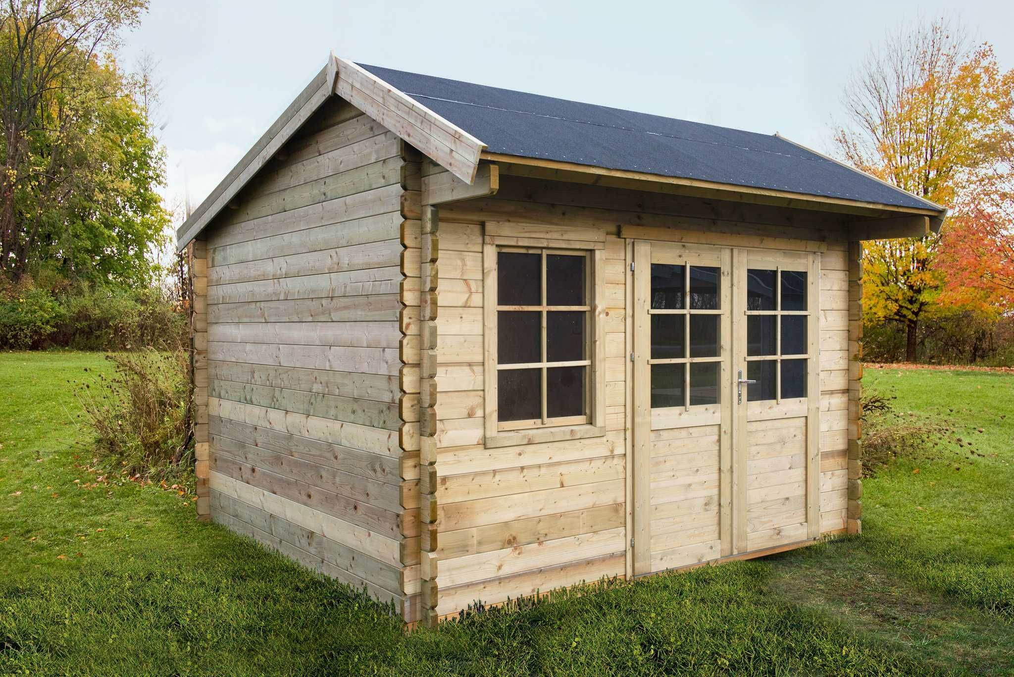 Domek ogrodowy 3,5x3,5 ściana 40mm świerk IMPREGNOWANY SOLIDNY