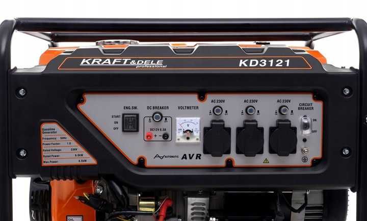 Agregat Prądotwórczy Generator Prądu 6500W 9,5KM Wyprzedaż