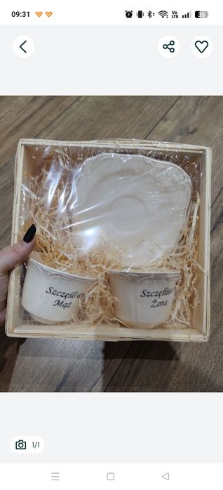 Zestaw filiżanek żona mąż