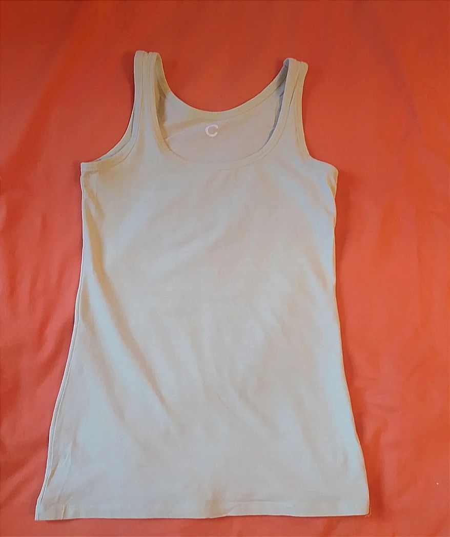Podkoszulka  top damska t-shirt mięta m 38 s 36