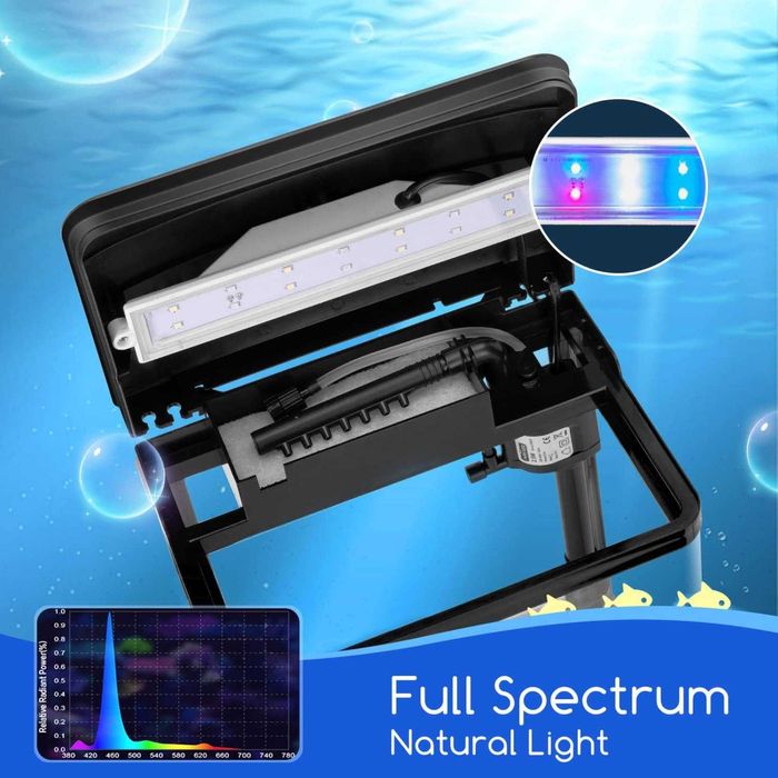 Aquário NOBLEZA 14L Novo, na caixa (kit completo com filtro e luz LED)