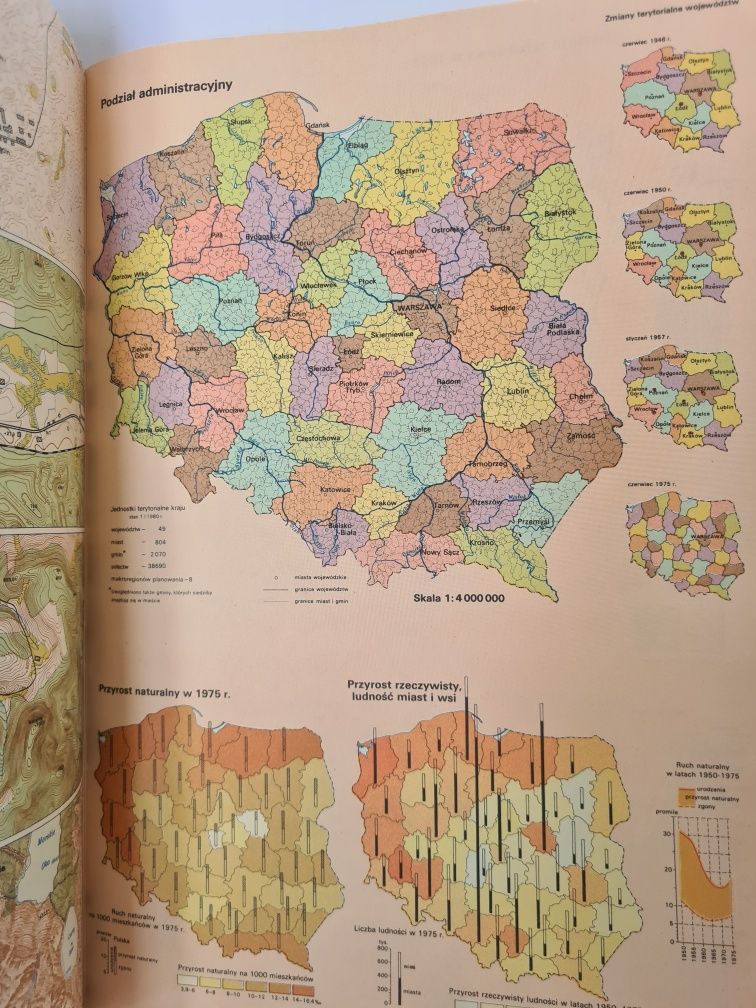 Atlas geograficzny Polski z 1983 roku