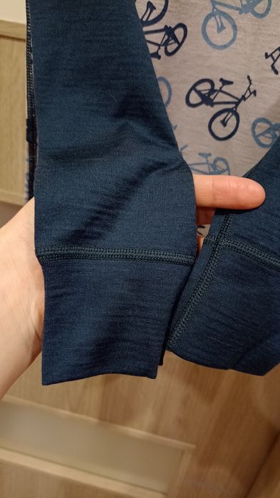 Bluzka koszulka termiczna wełniana, Merino Wool wełna Skogstad 128