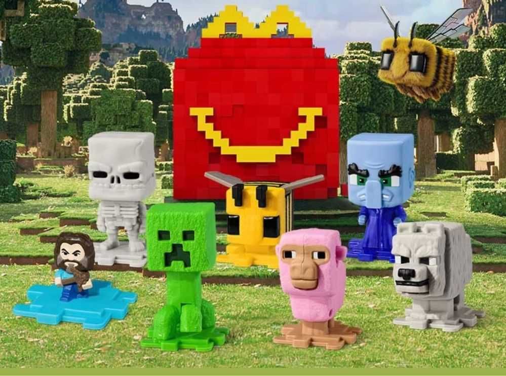 Игрушки Minecraft McDonalds, Майнкрафт Макдональдс