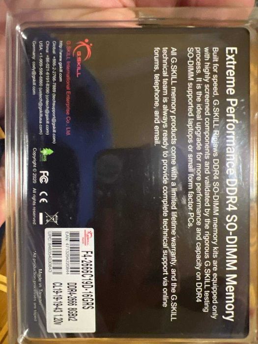 G.Skill Ripjaws SO‑DIMM DDR4 16 GB