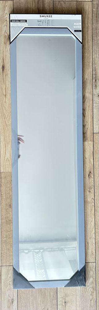 Lustro 35 x 125 cm na sciane lub na drzwi szare matowe  nowe Kraków