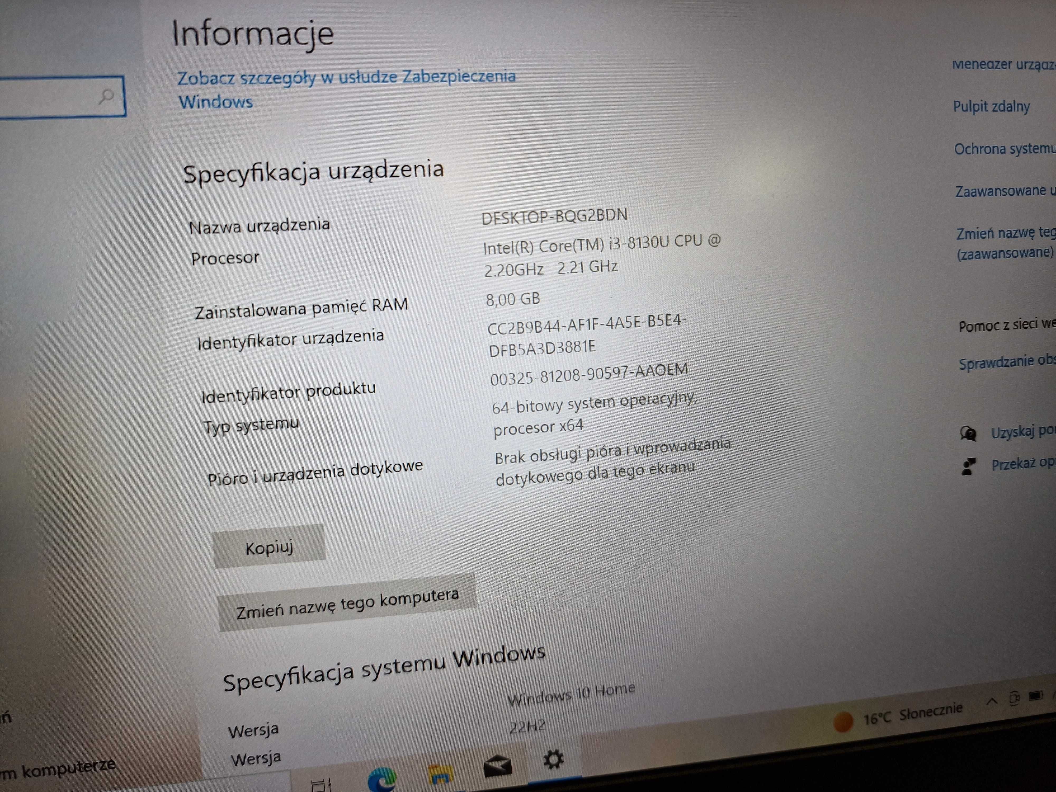 DELL Inspiron 13 5370/ i3-8130U/ 8GB/ 128GB/ UHD 620/ 13.3" FHD/ W10
