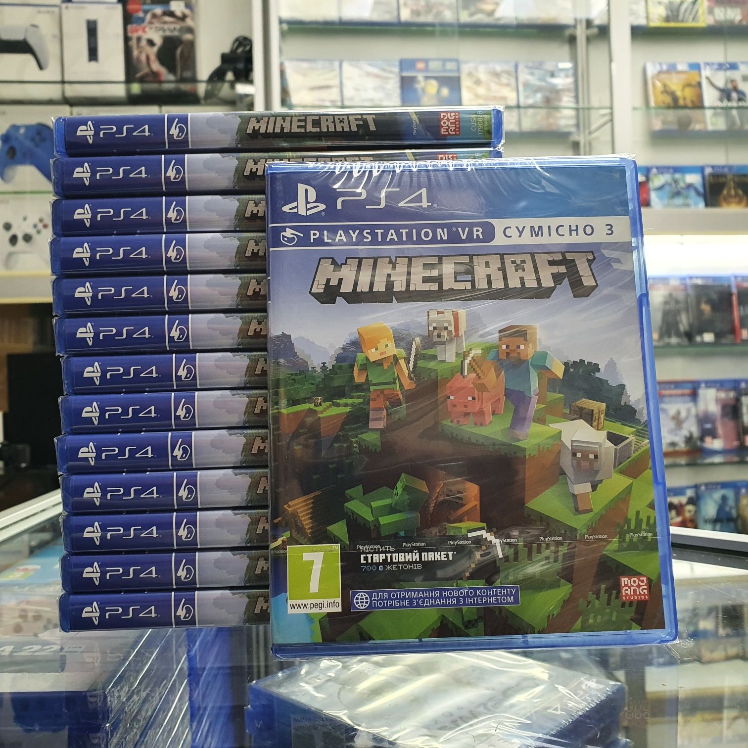 Игра Minecraft для Sony PlayStation 4 (PS4) RUS Обновленная версия