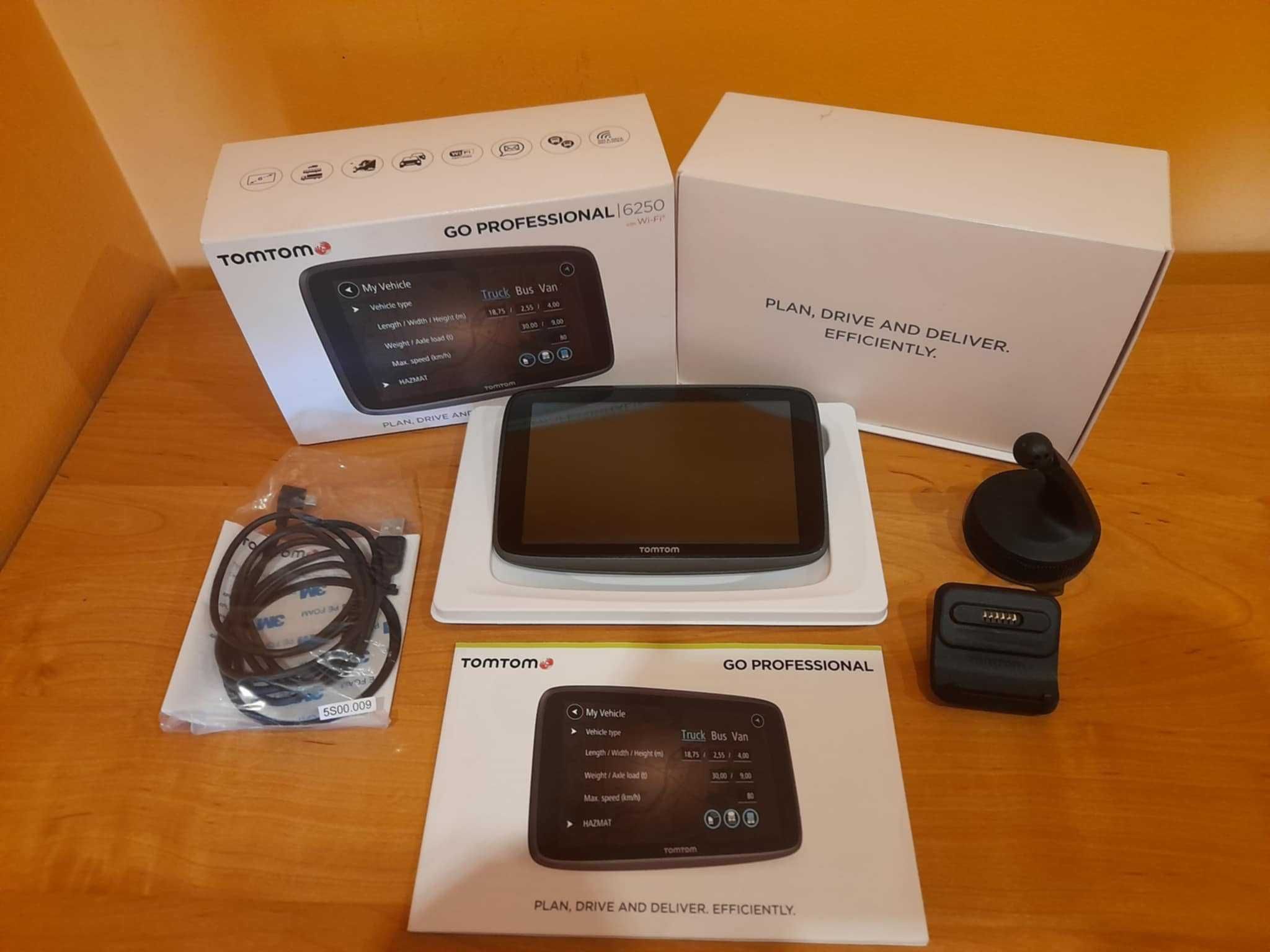 NÓWKA TomTom 6250Professional nawigacja karta SIM Live Traffic AUTOBUS