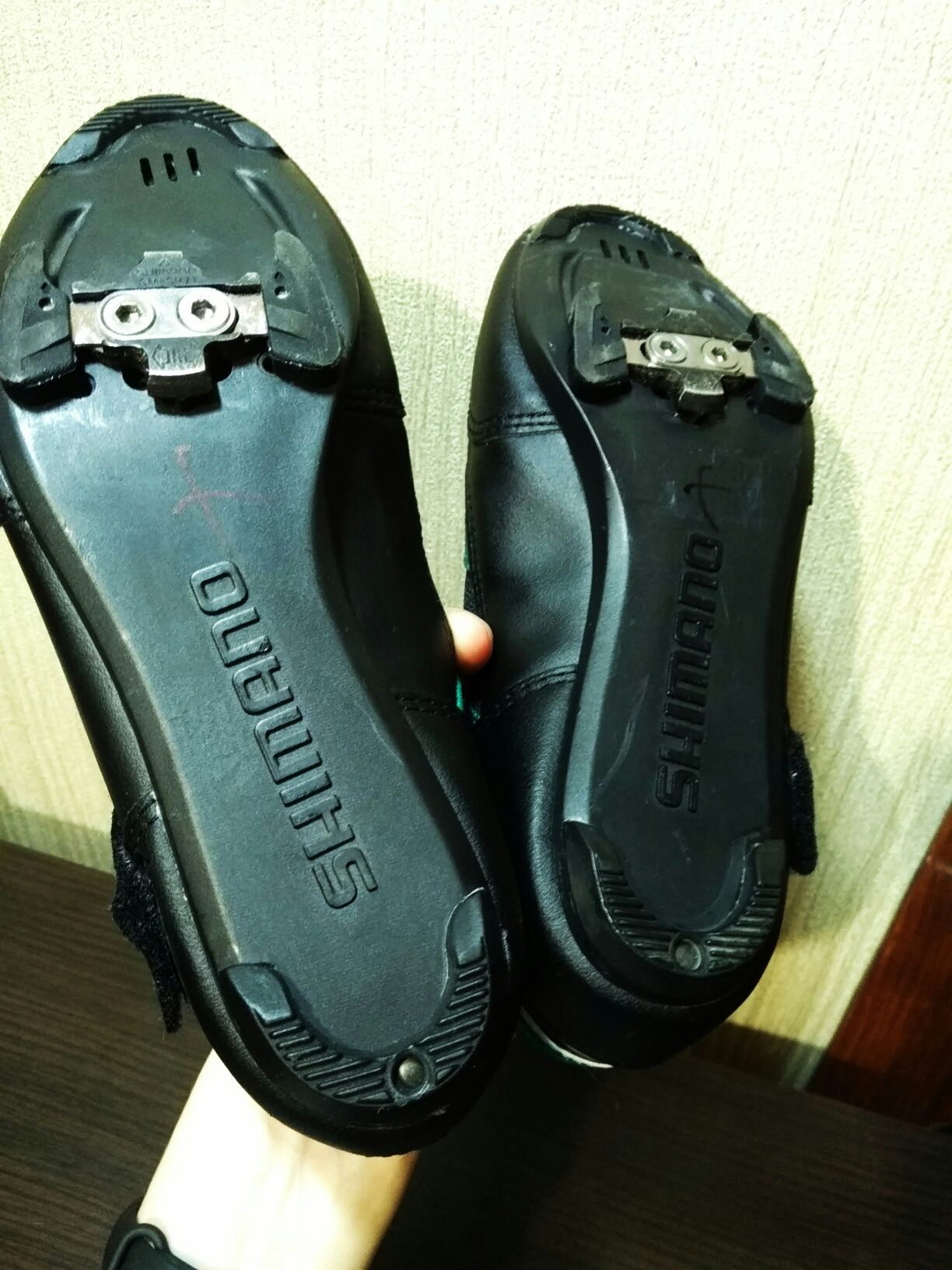 Вело туфли Shimano original 37p. 23см натуральная кожа Новые