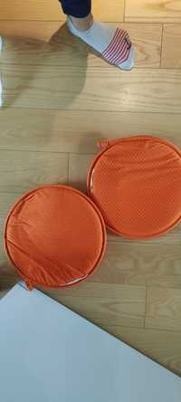 Poduszki na krzesło Ikea Marius Domsten pomarańczowy 2 sztuki