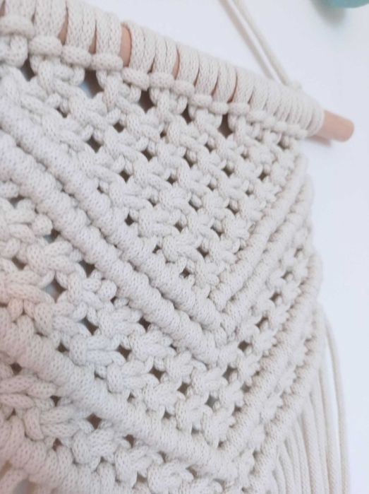 Makrama ecru 44x20, styl boho