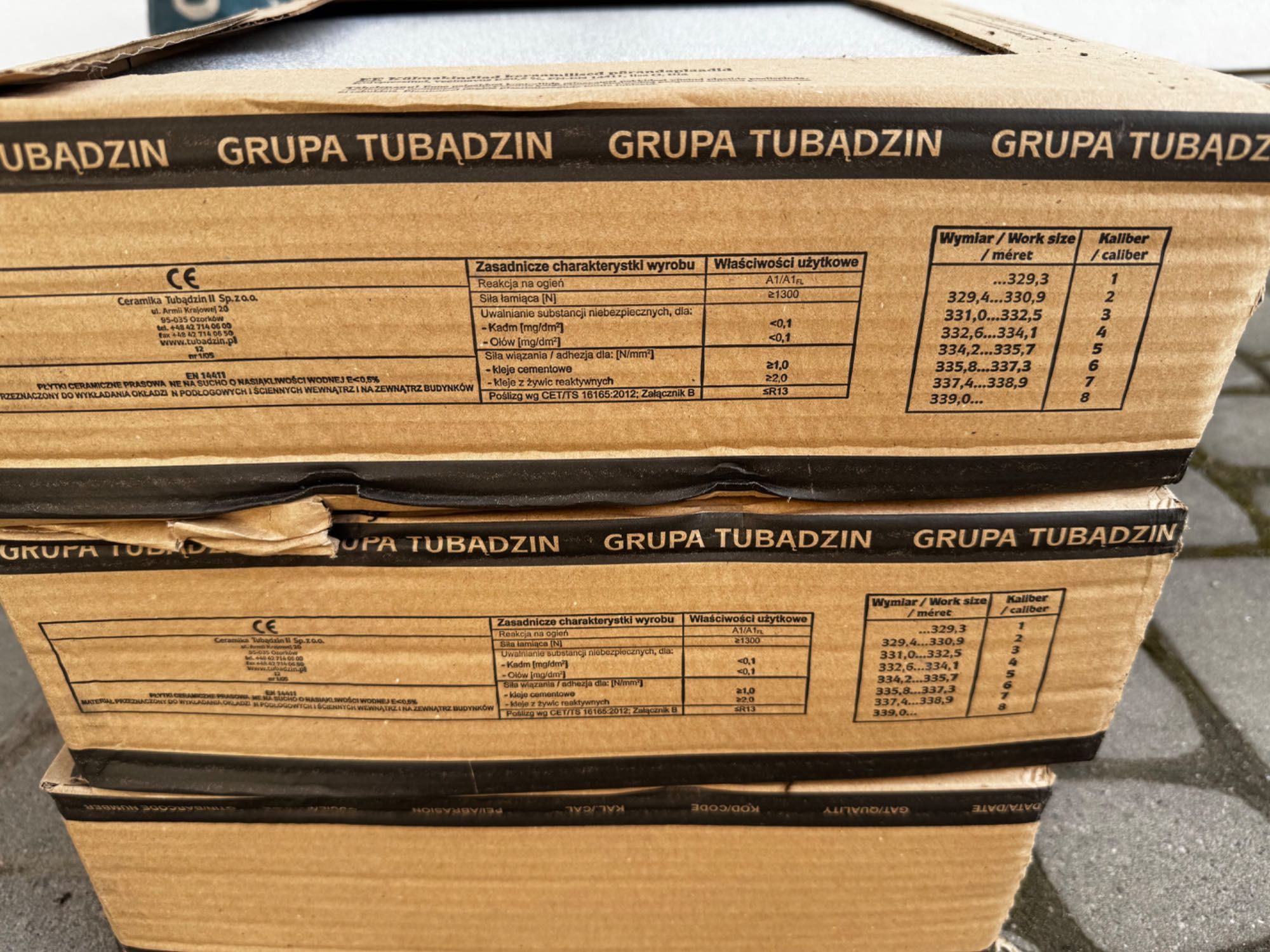 Gres Tubądzin Eterno Szary 33x33 - Nowy nierozpakowany - 3 paczki, 4m2