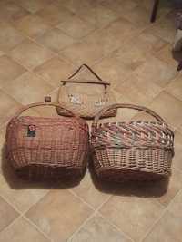 Плетеные корзина, сумка