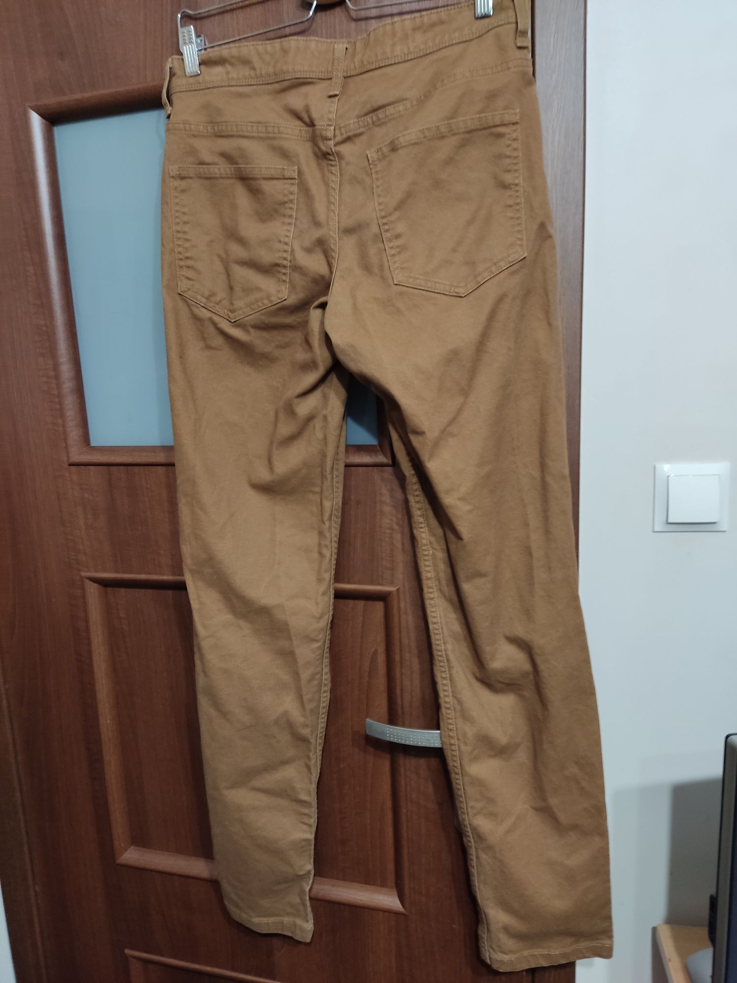 Spodnie jeans rude w32 l34 slim męskie