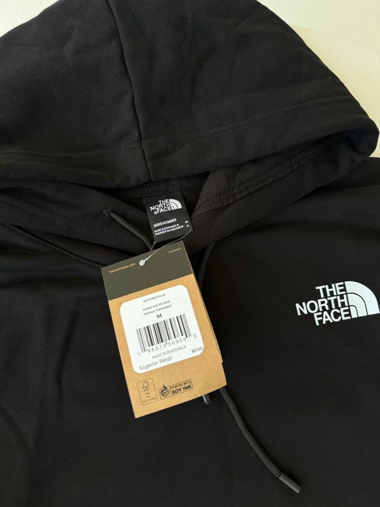 Худі The North Face Box logo/ кофта тнф чорна/ чоловіча кофта tnf/