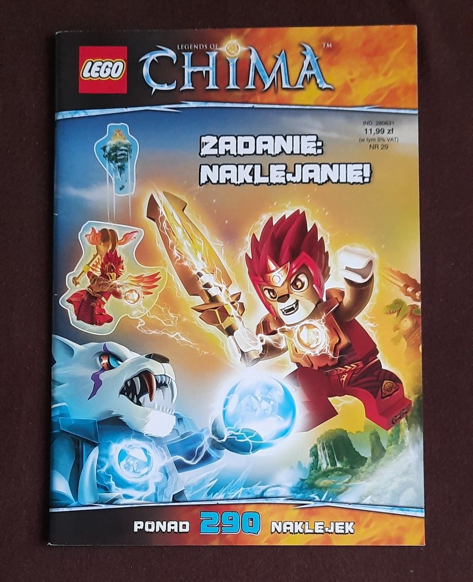 Lego Chima zadanie naklejanie