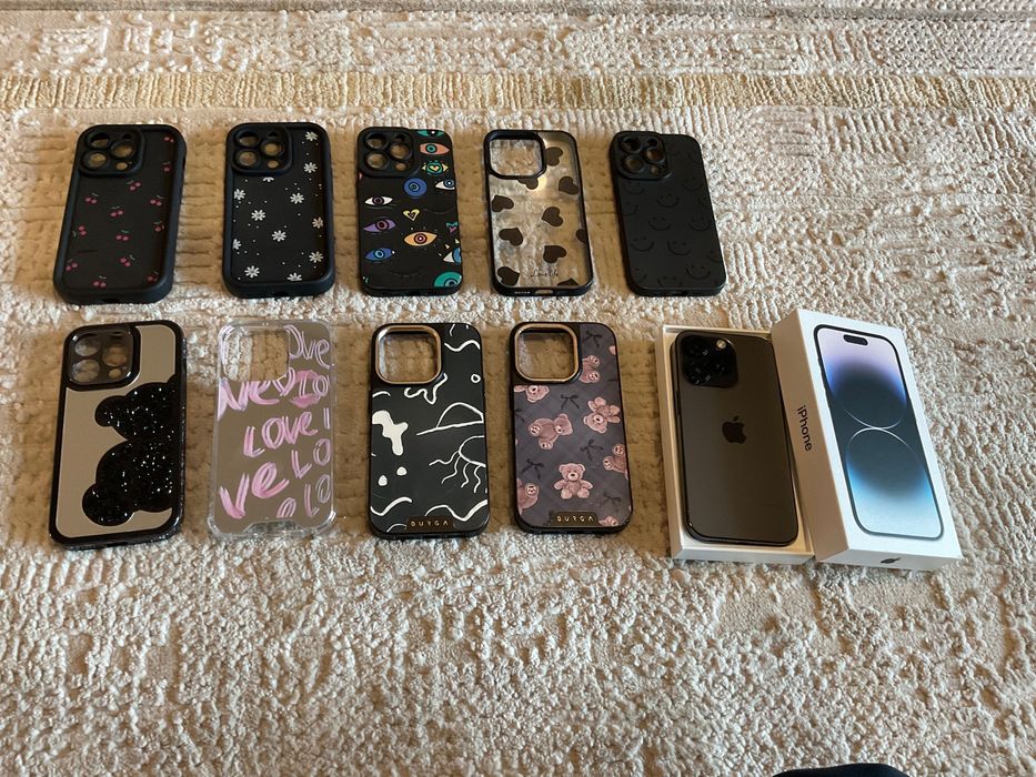 iPhone 14 Pro Preto + Capas