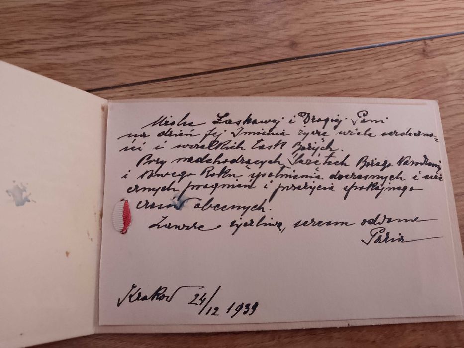 stary list kraków 1939 rok