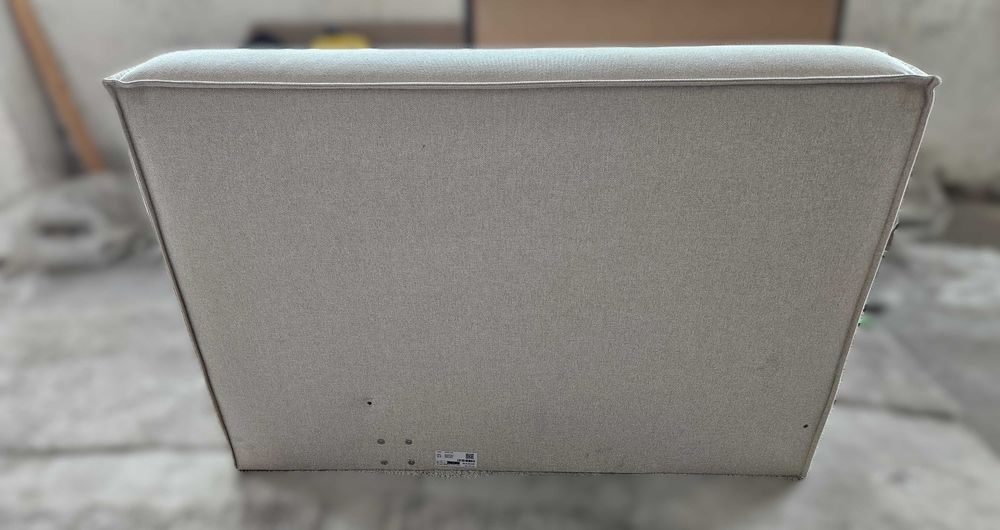 Łóżko Lennon odcienie beżu Westwing - Połówka zagłówka +2 płyty