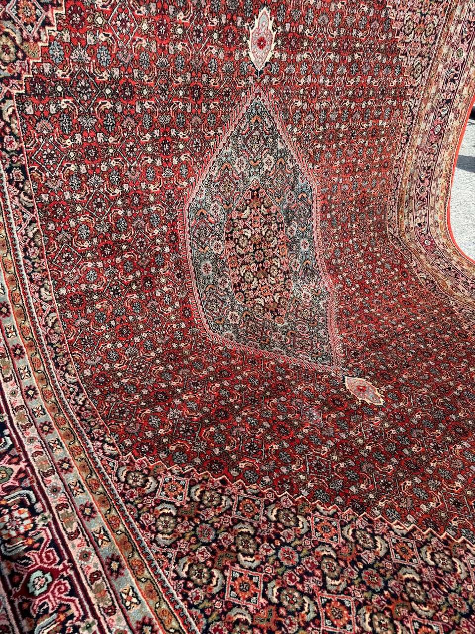 Kaszmirowy dywan perski r. tkany Indo - Bidjar 425x300 galeria 29 tyś