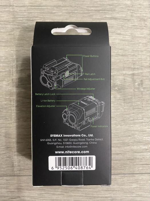 Ліхтар пістолетний з ЛЦУ Nitecore NPL25 GL з акумулятором