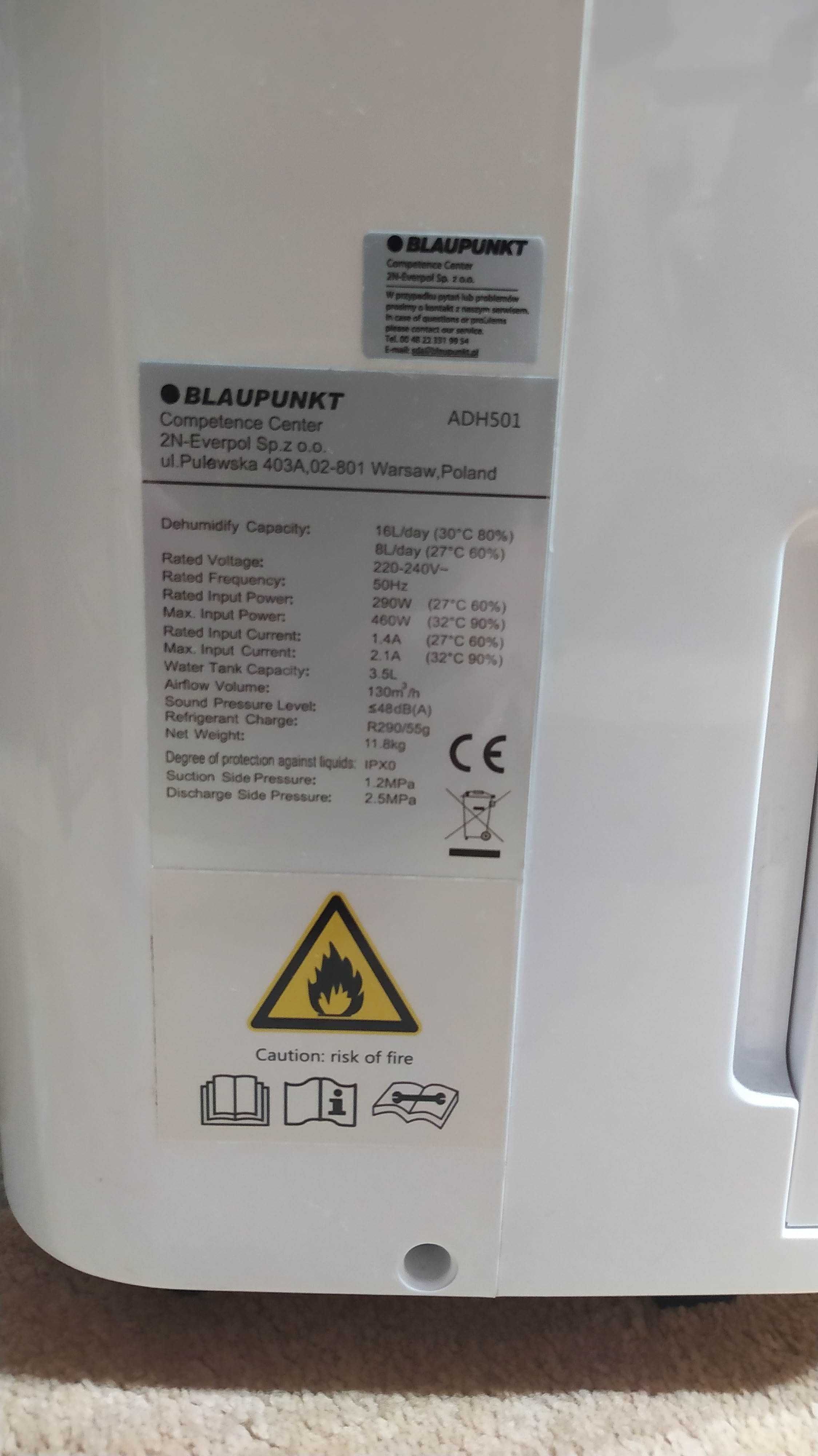Osuszacz powietrza Blaupunkt ADH501