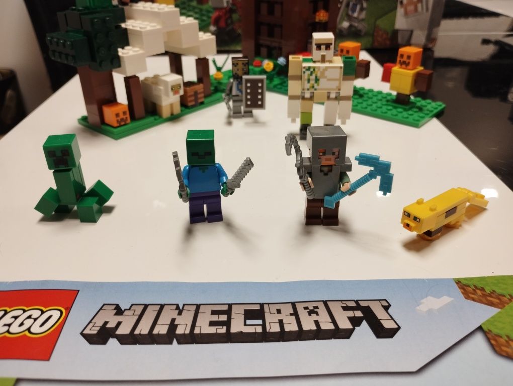 LEGO Minecraft 21159 Kryjówka rozbójników + instrukcja+pudełko+gratisy