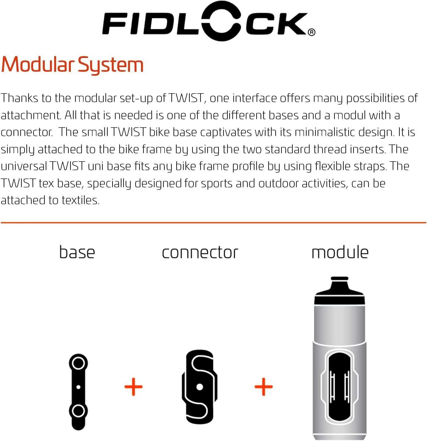 Bidon Fidlock Twist 800 ml czarny i baza magnetyczna