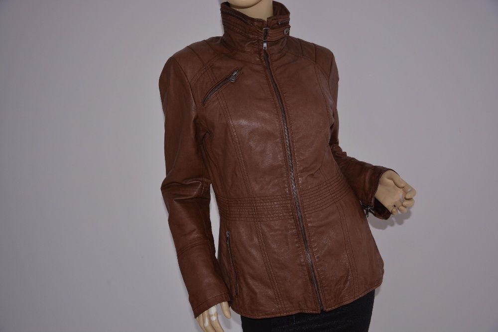 Kurtka Ochnik brązowa ocieplana damska 38 idealna na jesień