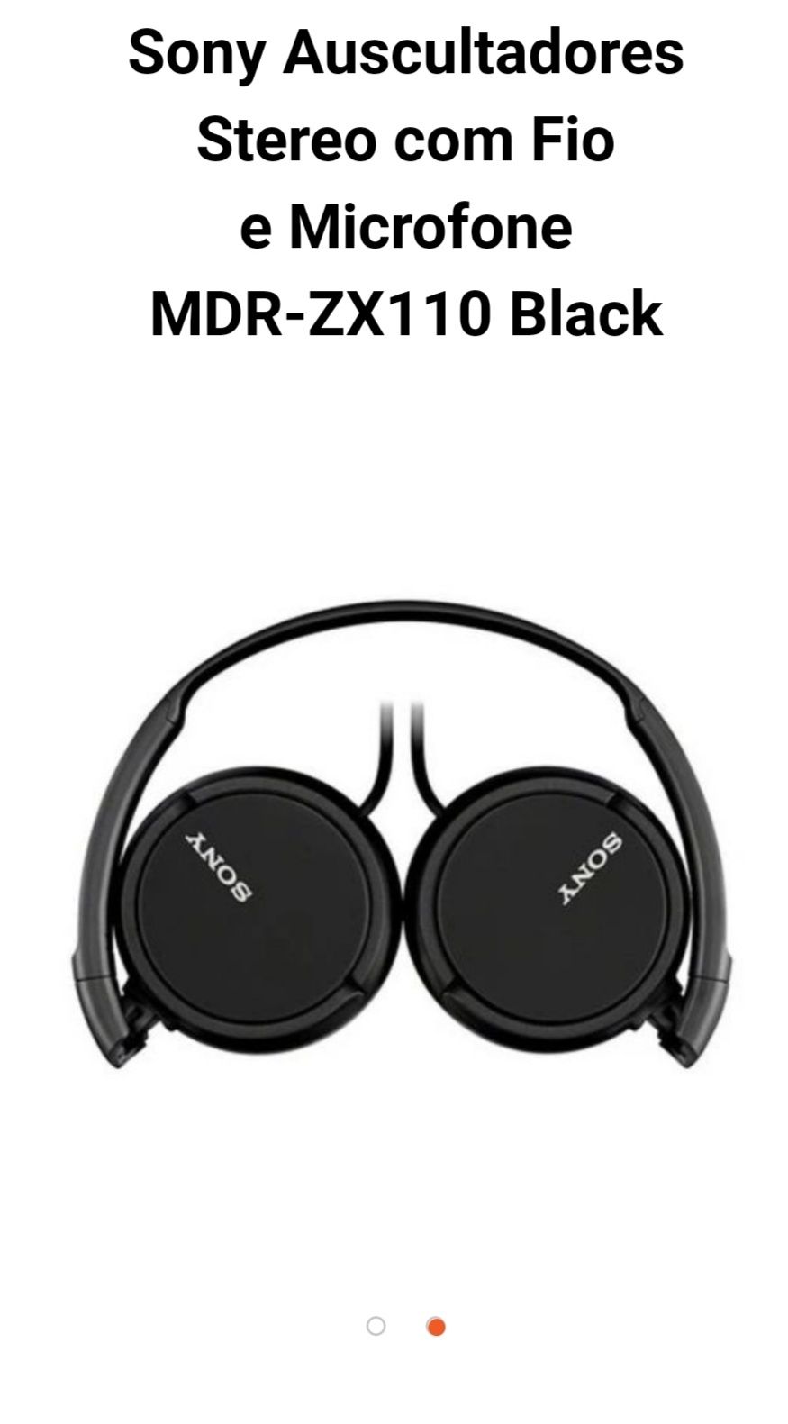 Sony Auscultadores Stereo com fio