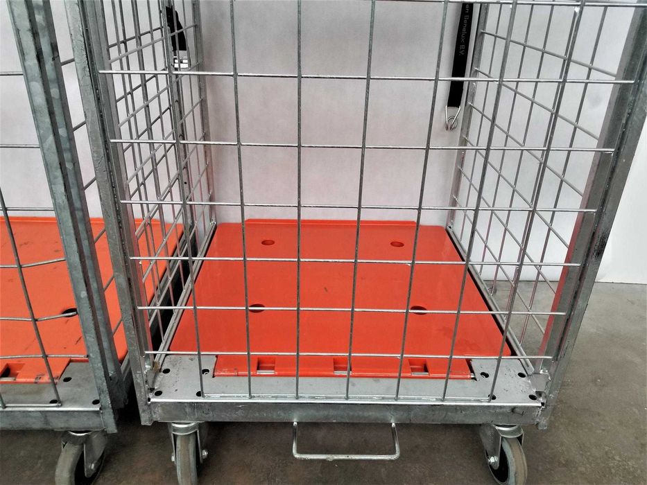 Wózek Kosz Magazyn Kurier Transportowy HAMULEC Rollkontener Siatkowy