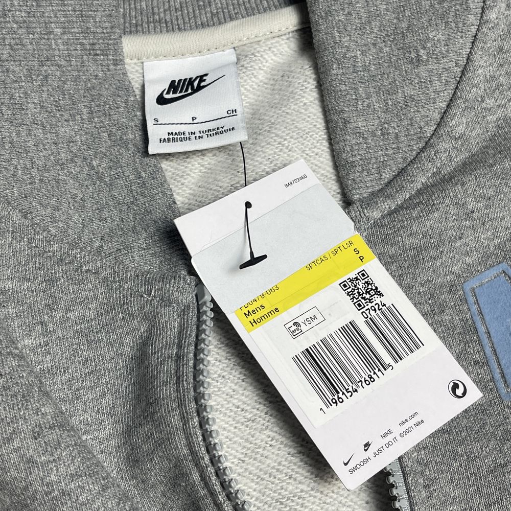 ОРИГІНАЛ Чоловіча Кофта Nike FD0479-063 Бомбер з США