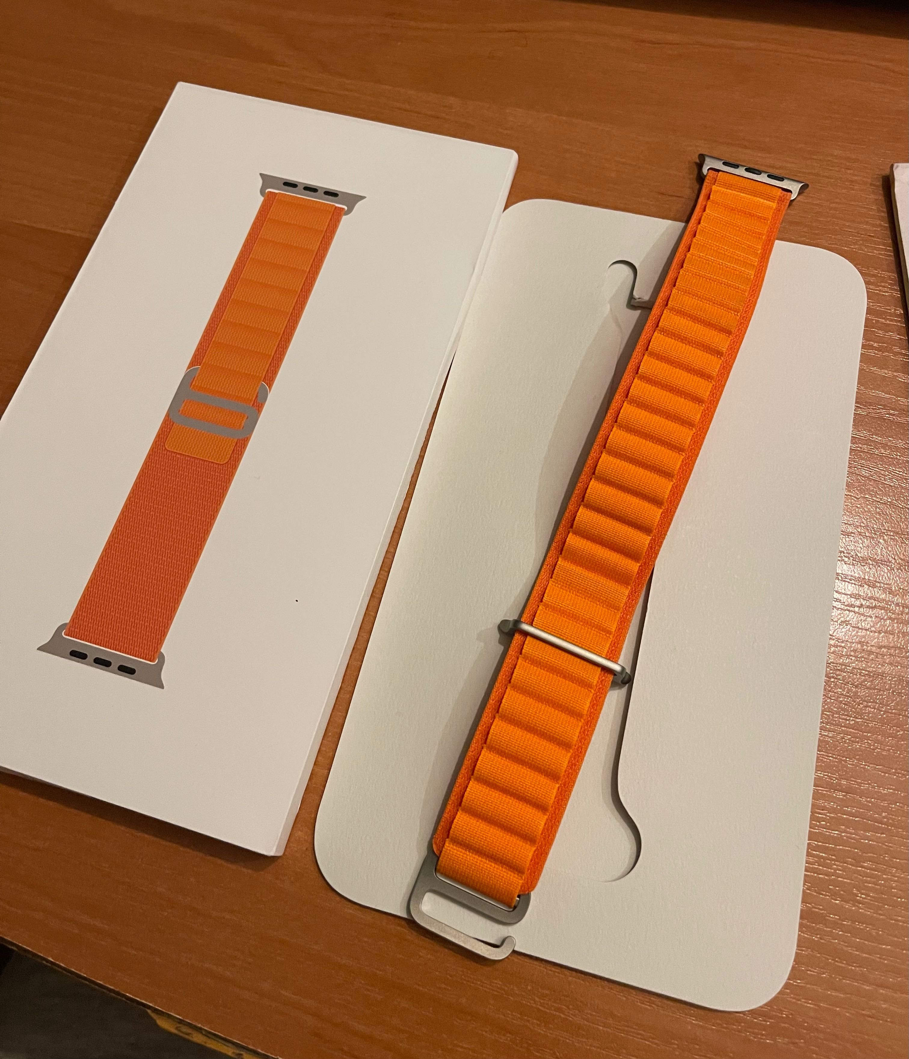 Ремінець Apple Watch Ultra 49 мм (Original) Alpine Loop Orange (M)