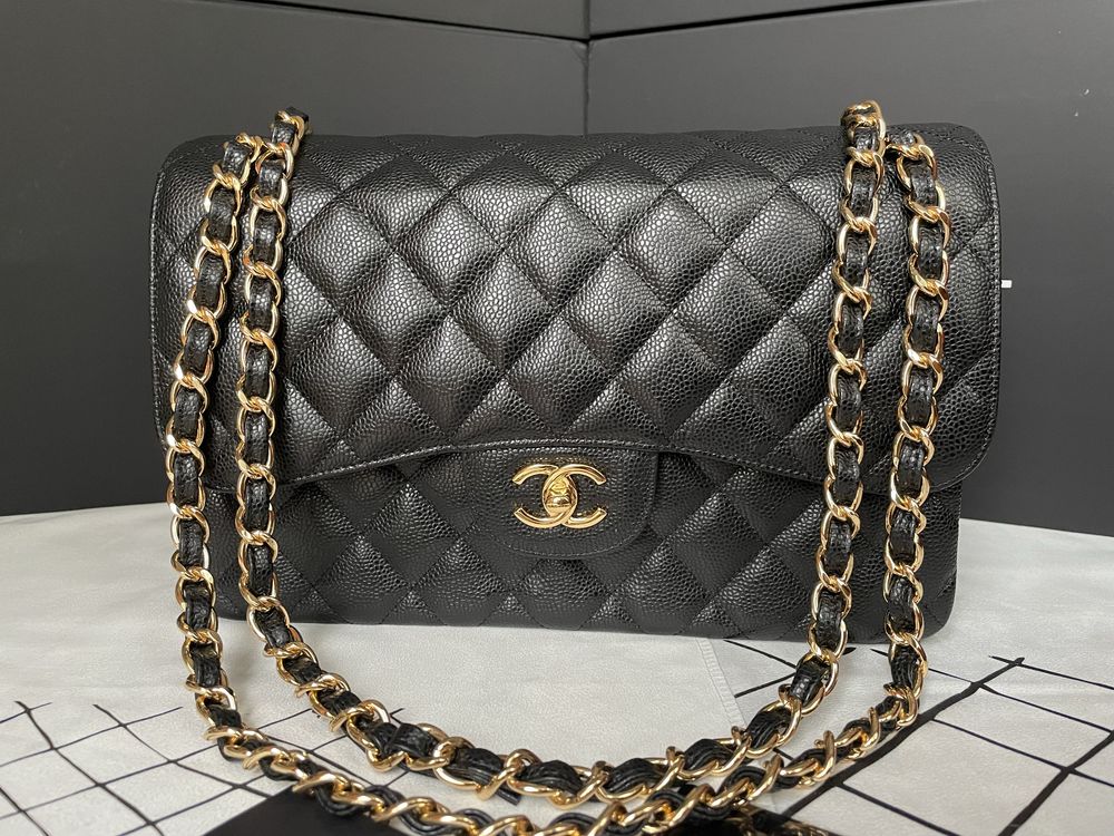 Torebka Flap Bag Jumbo Chanel Caviar Leather
