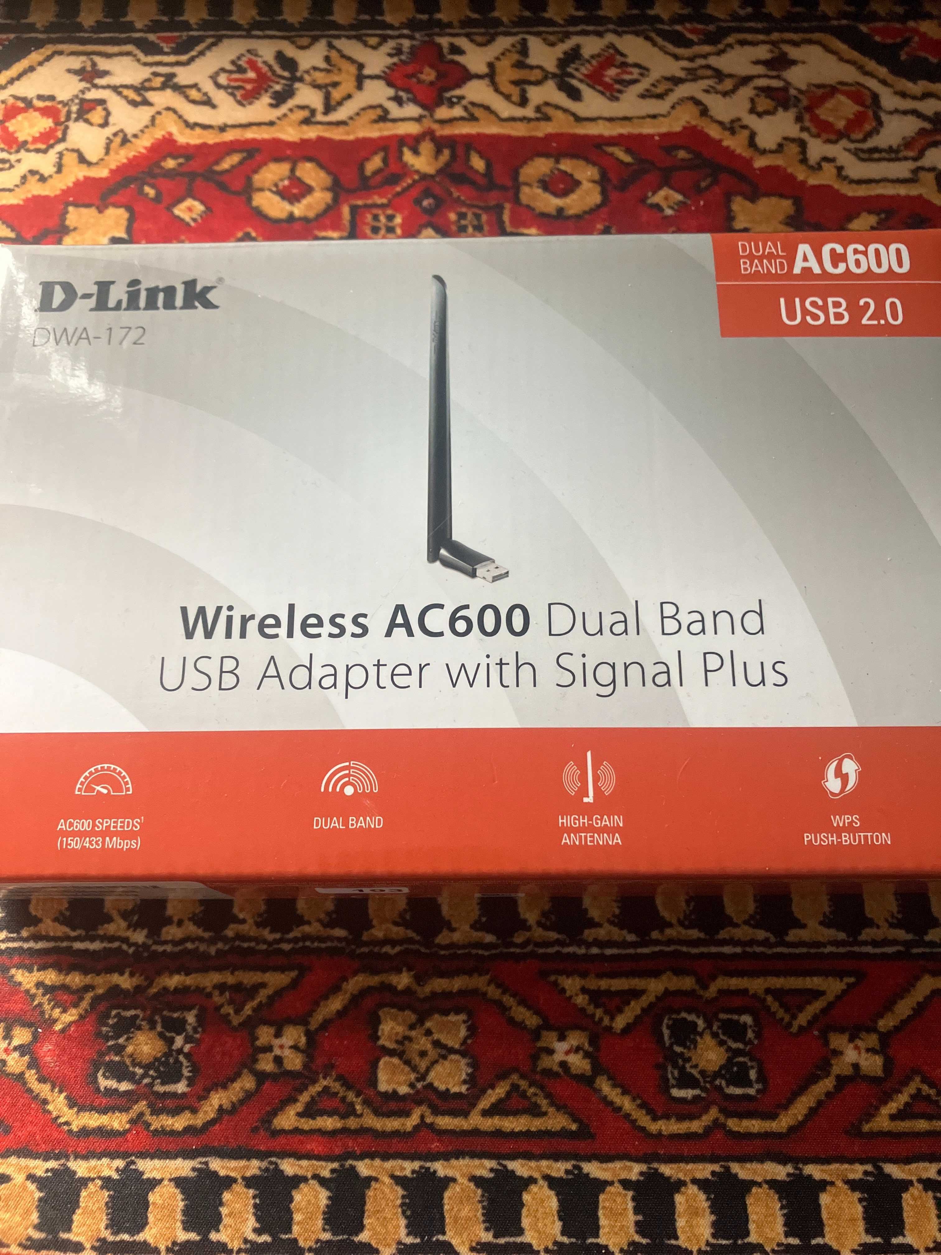 Karta sieciowa Wi-Fi AC600 DWA-172 D-Link