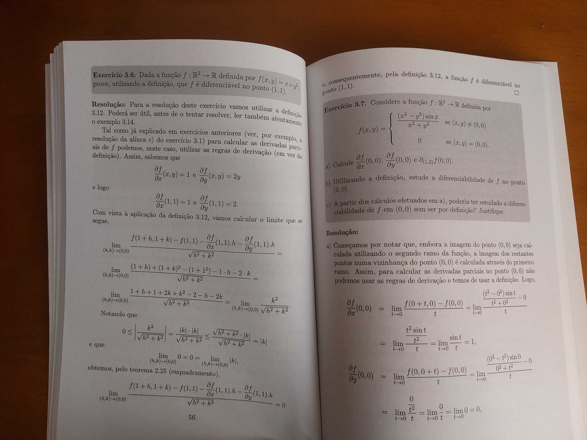 Exercícios de Cálculo Diferencial e Integral