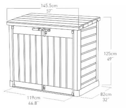 KETER STORE IT OUT MAX Skrzynia SZARA Skrytka Pojemnik Ogrodowy 1200 L