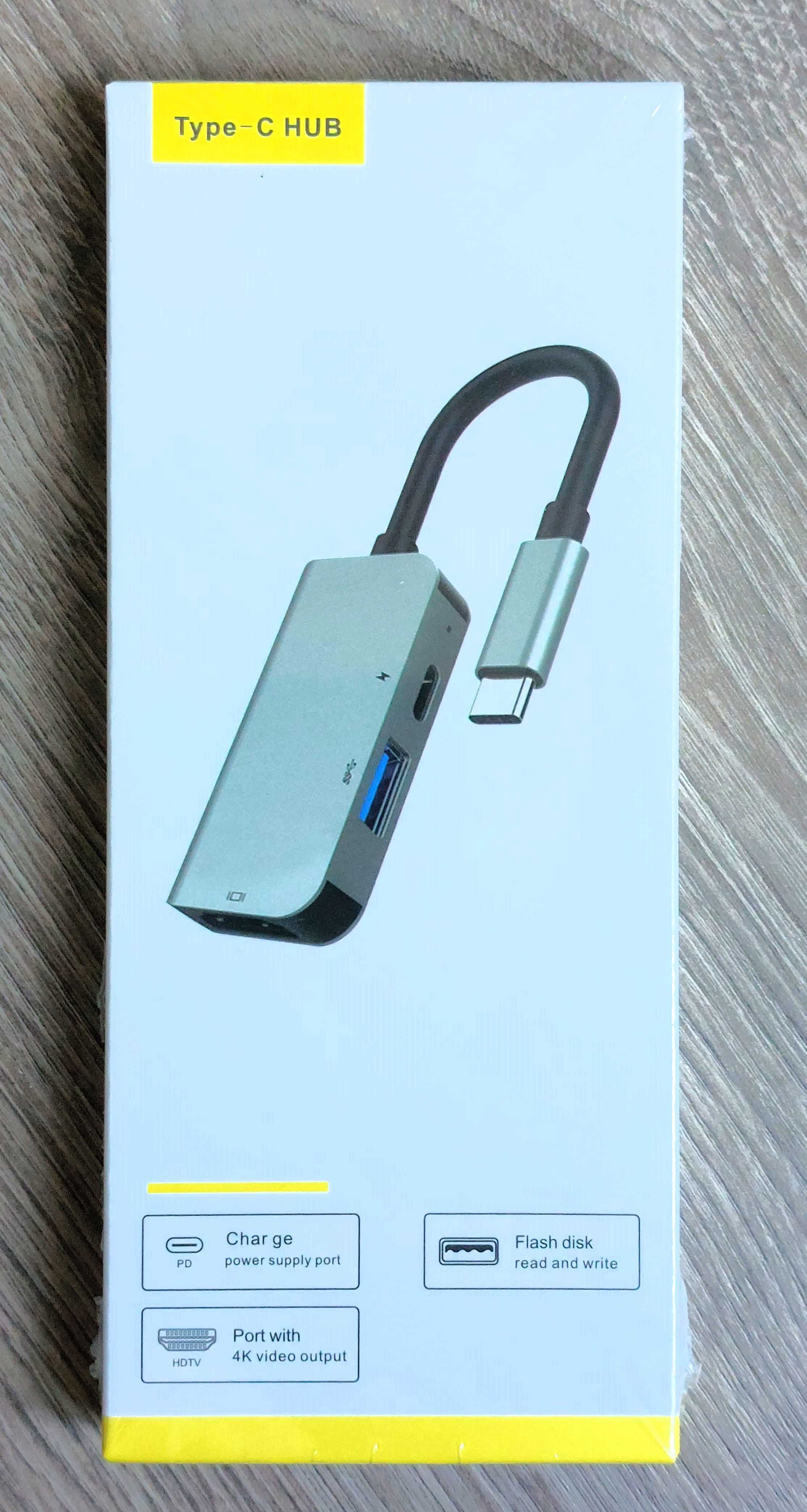 7-in-1 хаб (фото 1) док-станция репликатор HDMI, USB, card