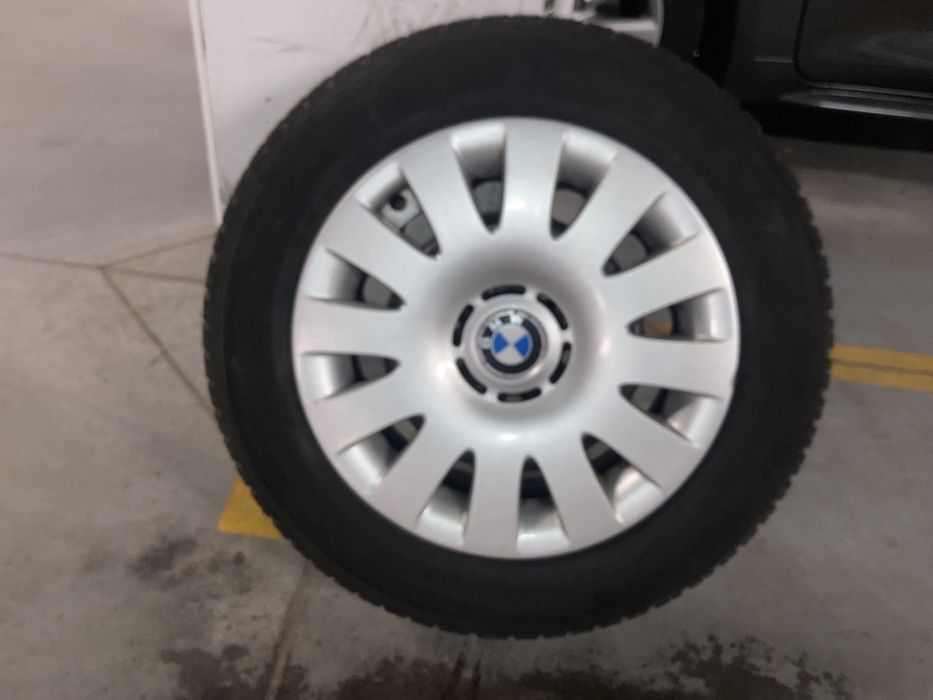 Koła komplet 4sztuki BMW 5x120 opony zimowe felgi stal 195/65 r15