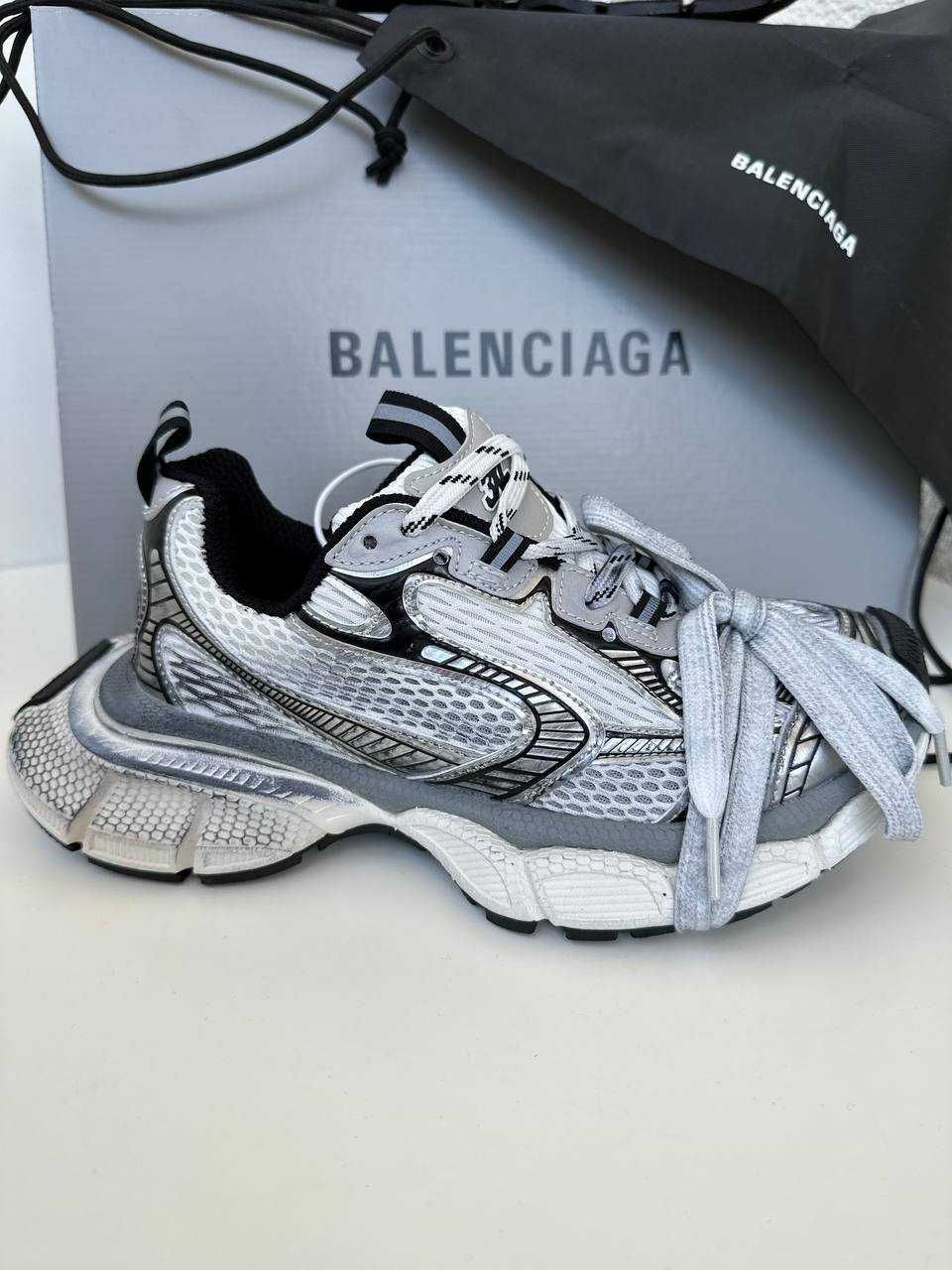 Бомбические кроссовки женские Balenciaga 3XL silver баленсиага