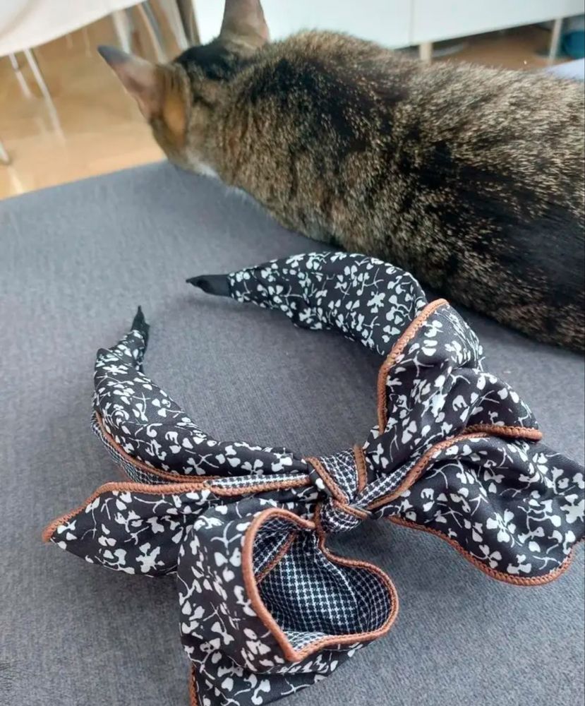 Opaska do włosów kokarda elegancka