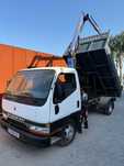 Mitsubishi Canter basculante com grua