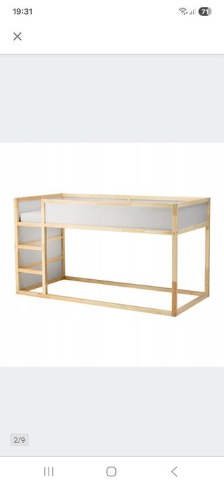 Łóżko piętrowe KURA IKEA