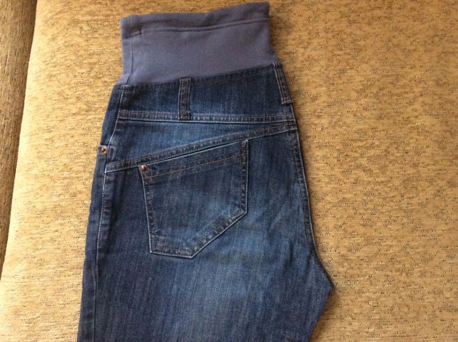 Spodnie ciążowe damskie jeans bawełna rozmiar M