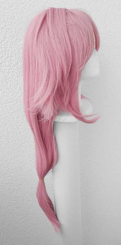 Yae Miko Genshin Impact cosplay wig różowa długa peruka z grzywką